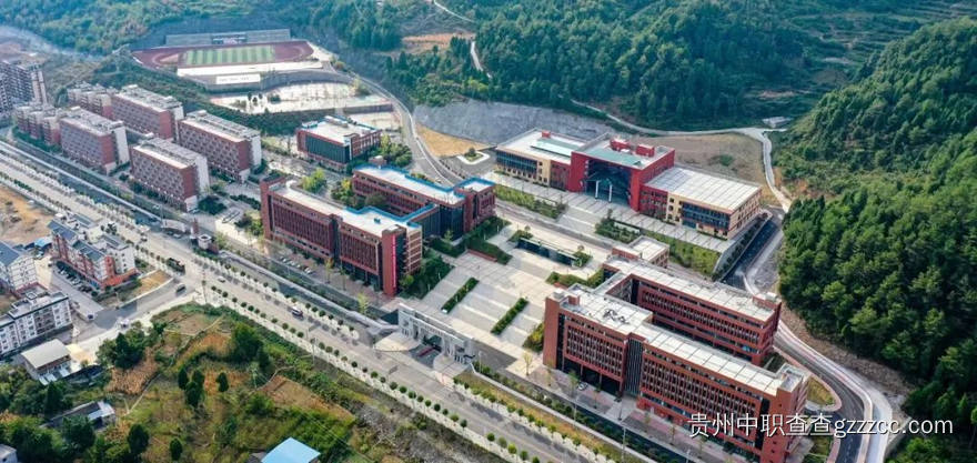 习水县中等职业学校航拍全景