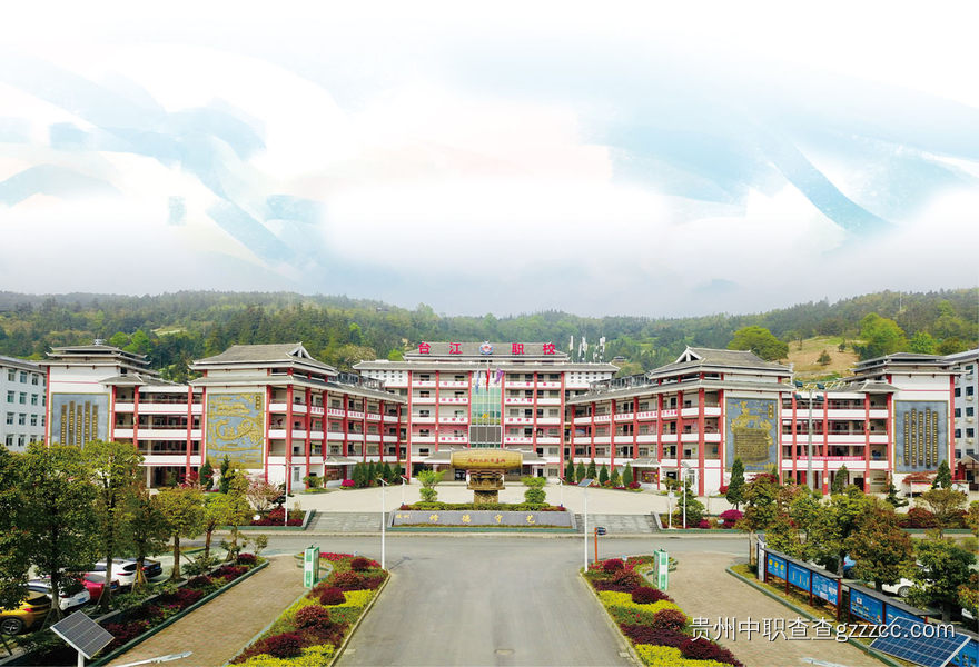 台江县中等职业学校鸟瞰图