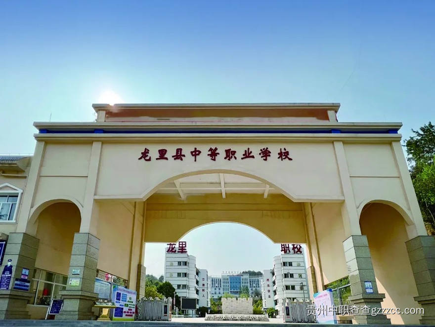 龙里县中等职业学校校门