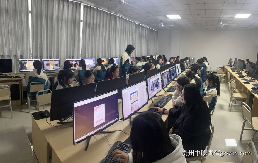 遵义黔北医药健康中职学校计算机实训室